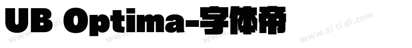 UB Optima字体转换